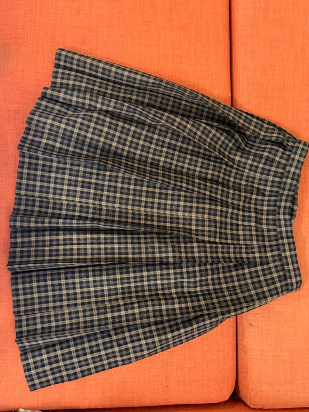 Plaid JK School Pleated Mini Skirt - Green